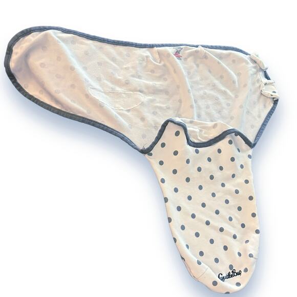 Set of 2 Cuddlebug Swaddles Size Small 7-14lbs Gender Neutral Gray & White Baby - Picture 5 of 6